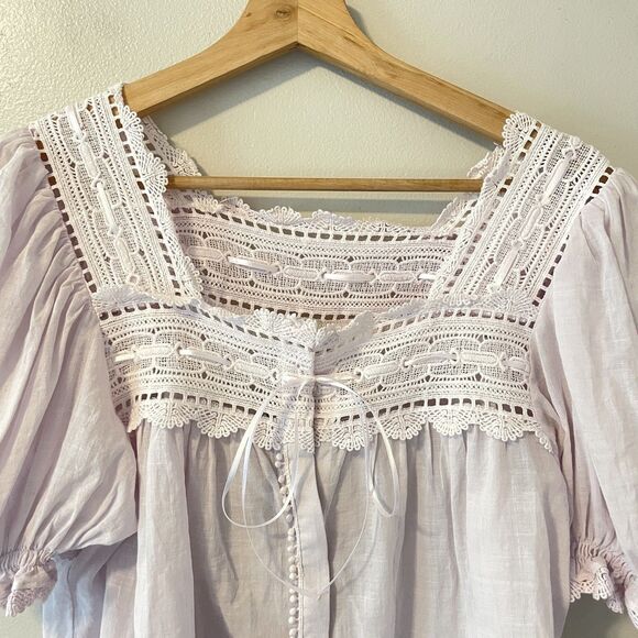 NWT Industry Republic Cotton Fairy Cottagecore Lavender Top Sz XS - Picture 2 of 7